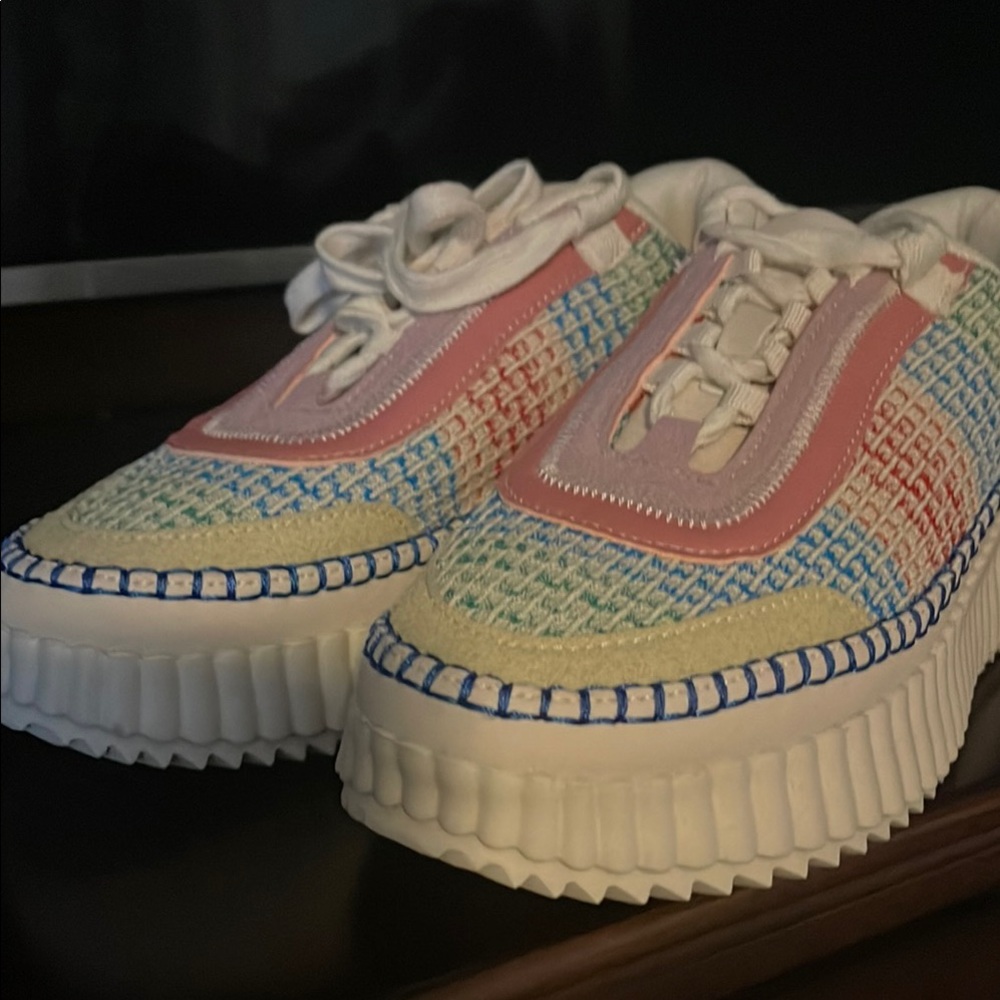 Colorful Platform Sneakers Hey Girl by Corkys